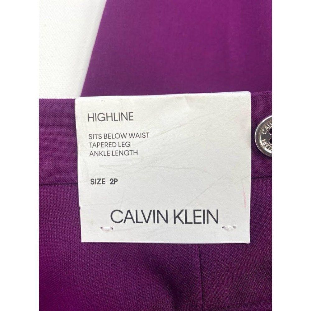 Calvin‎ Klein Skinny Ankle Pants 2 Petite XS Purple - Picture 5 of 11